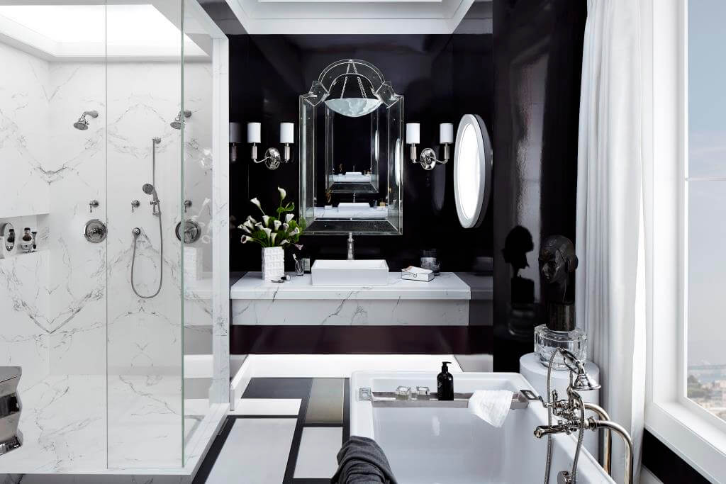 Luxus-Badezimmer: Art Déco trifft auf Glamour | DesignIgel