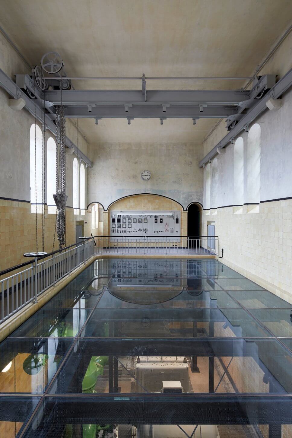 Historische Pumpenhalle in Wasserwerk