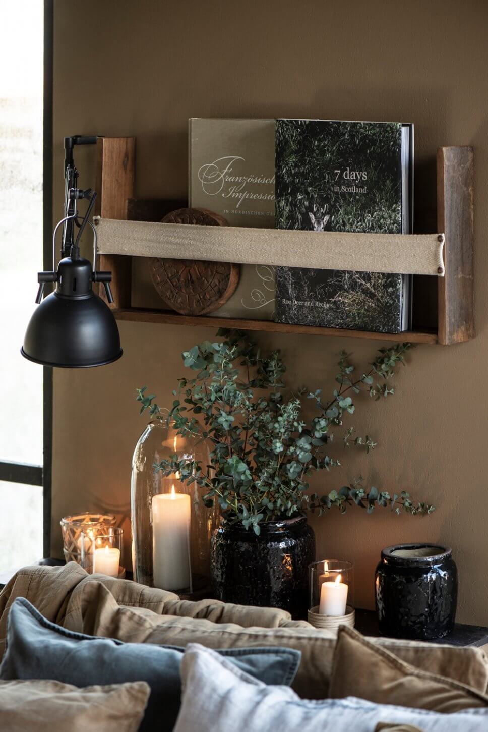 Skandinavisch gemütlich eingerichtetes Wohnzimmer