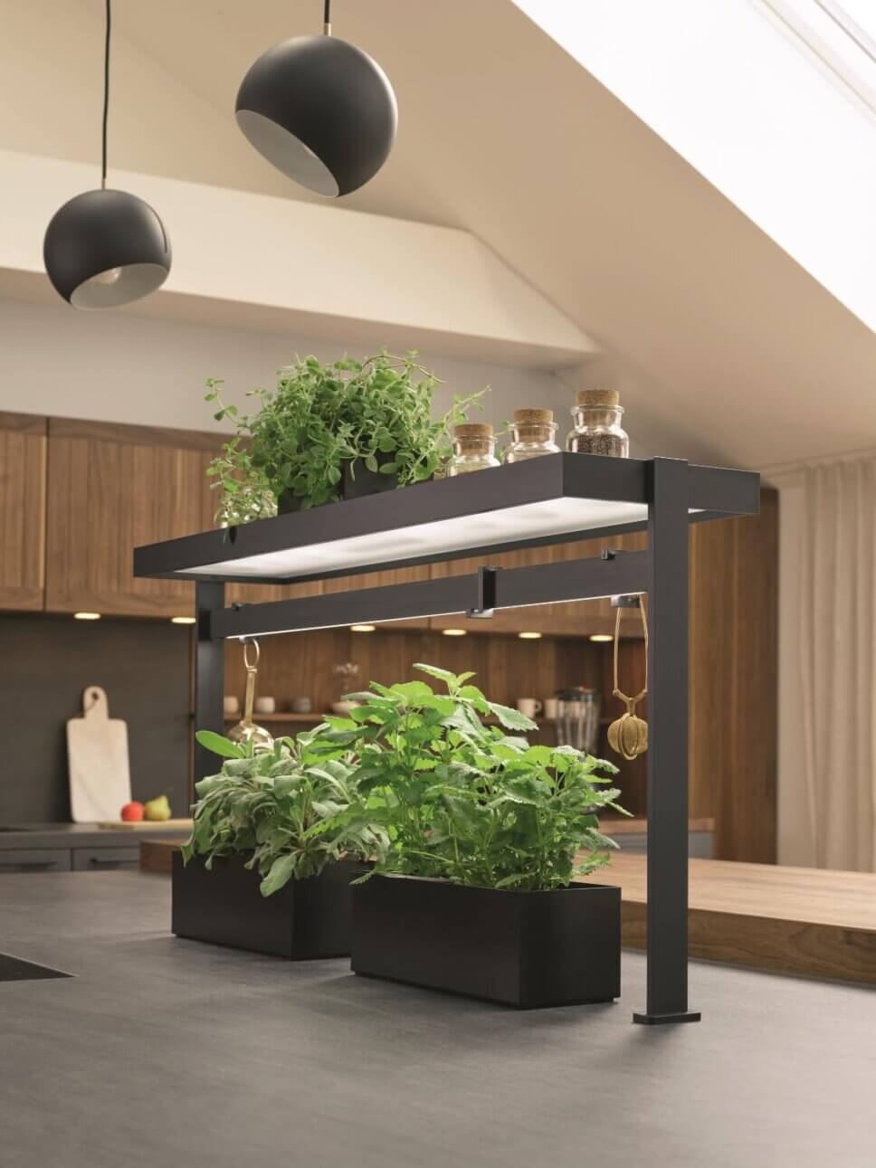 Offene modern eingerichtete Küche