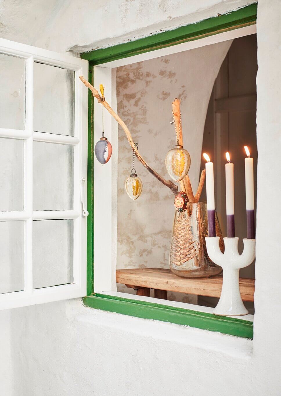 Osterstrauch im Fenster